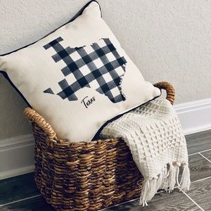 Altar’d State Buffalo Plaid Texas Pillow